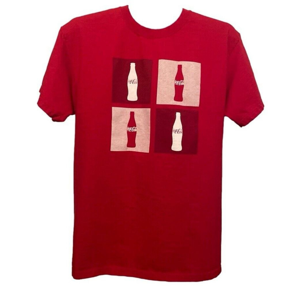Vintage Coca-Cola Fruit Of The Loom T-shirt Size Large Red